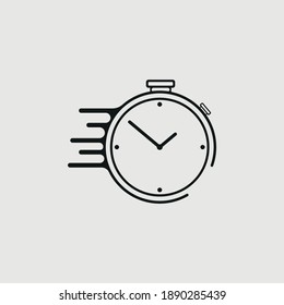 Timer-Symbol, Vektorsymbol für Design