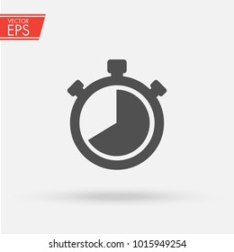 Timer icon vector. Waiting, chronometer, Time stopwatch and Clock concept. Sign isolated on white background. Clock timer alert in Trendy Flat style for graphic design, Web site, UI. EPS10