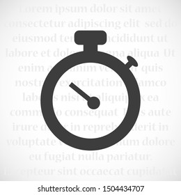 Timer icon vector. Waiting, chronometer,  EPS10
