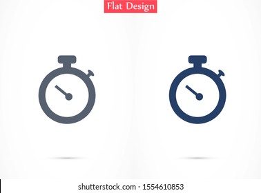 Timer icon vector. Waiting, chronometer, Time stopwatch and Clock concept. 
