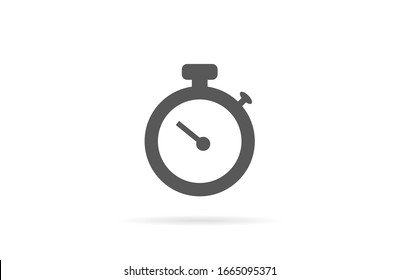 Timer icon vector. Waiting, chronometer, Time stopwatch and Clock concept. Sign isolated on white background. Clock timer alert in Trendy Flat style for graphic design, Web site, UI. EPS10