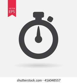  Timer icon vector. Waiting, Time and Clock concept. Sign isolated on white background. Trendy Flat style for graphic design, Web site, UI. EPS10