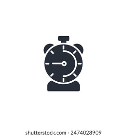 timer icon. vector.Editable stroke.linear style sign for use web design,logo.Symbol illustration.