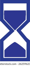 Icono del temporizador para el color blanco y azul