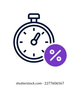 timer icon for your website, mobile, presentation, and logo design.