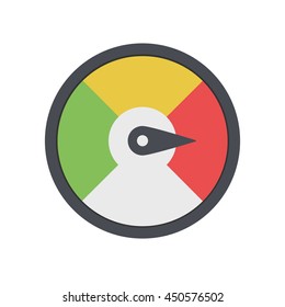 Timer icons with color gradation and numbers in flat style. Vector illustration in EPS.
