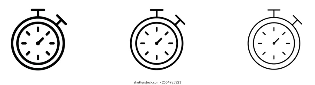 Timer icons in tree different stroke sizes