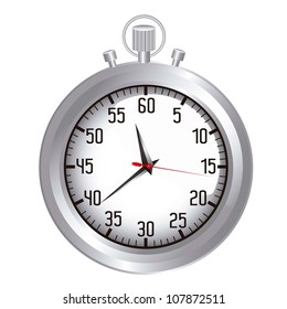 Timer illustration isolated on white background, vector illustration