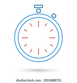 Timer isolated object. Vector illustration.