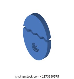 Timer isometric left top view 3D icon