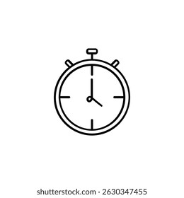 Timer Line Style Icon Design