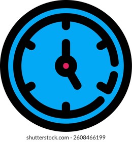 Timer Line vector Icon Design