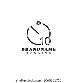 patrón de diseño de icono de caricatura de logotipo negro vector aislado moderno