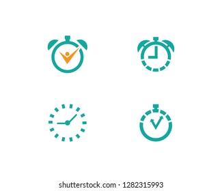 Timer logo vector template