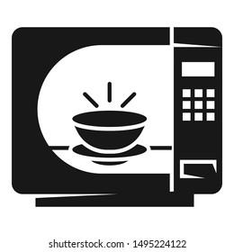 Timer microwave icon. Simple illustration of timer microwave vector icon for web design isolated on white background