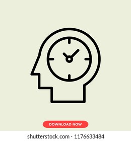 Timer modern vector style. Business icon concept. Time creativity.