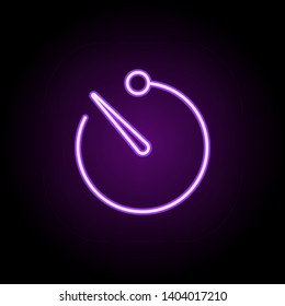 timer neon icon. Elements of photography set. Simple icon for websites, web design, mobile app, info graphics