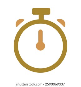 Timer outline icon with color