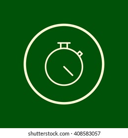 timer outline icon. vector eps10 icon
