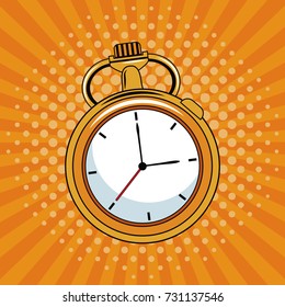 Timer pop art cartoon