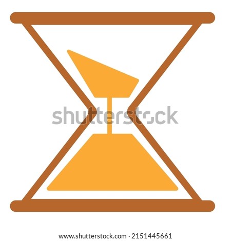 Timer sand vector hourglass icon.