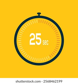 Timer sec icon, seconds digital timer. Clock and watch, countdown.