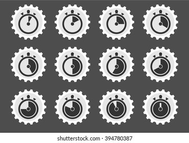 Timer  simply symbols for web and user interface