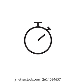 timer stopwatch clock icon editable outline stroke vector eps