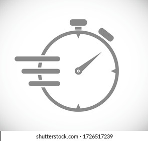 timer stopwatch concept icon with lines