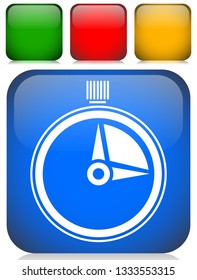 Timer, stopwatch icon. Urgency, turnaround time, schedule concepts