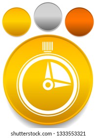 Timer, stopwatch icon. Urgency, turnaround time, schedule concepts