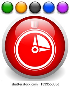 Timer, stopwatch icon. Urgency, turnaround time, schedule concepts