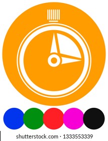 Timer, stopwatch icon. Urgency, turnaround time, schedule concepts