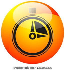 Timer, stopwatch icon. Urgency, turnaround time, schedule concepts