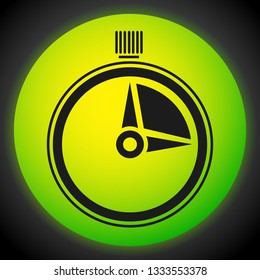 Timer, stopwatch icon. Urgency, turnaround time, schedule concepts