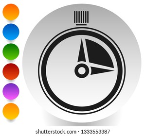 Timer, stopwatch icon. Urgency, turnaround time, schedule concepts