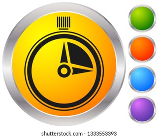 Timer, stopwatch icon. Urgency, turnaround time, schedule concepts