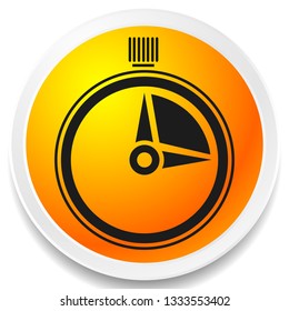 Timer, stopwatch icon. Urgency, turnaround time, schedule concepts