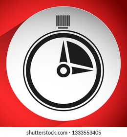 Timer, stopwatch icon. Urgency, turnaround time, schedule concepts