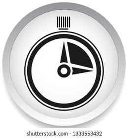 Timer, stopwatch icon. Urgency, turnaround time, schedule concepts