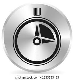 Timer, stopwatch icon. Urgency, turnaround time, schedule concepts