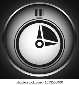 Timer, stopwatch icon. Urgency, turnaround time, schedule concepts