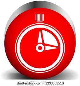 Timer, stopwatch icon. Urgency, turnaround time, schedule concepts