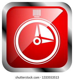 Timer, stopwatch icon. Urgency, turnaround time, schedule concepts