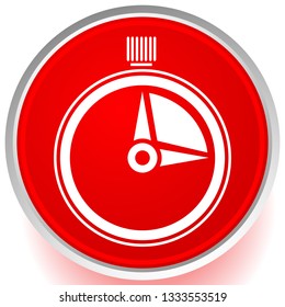 Timer, stopwatch icon. Urgency, turnaround time, schedule concepts