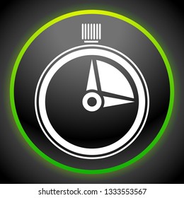 Timer, stopwatch icon. Urgency, turnaround time, schedule concepts