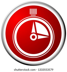 Timer, stopwatch icon. Urgency, turnaround time, schedule concepts