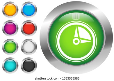 Timer, stopwatch icon. Urgency, turnaround time, schedule concepts