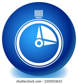 Timer, stopwatch icon. Urgency, turnaround time, schedule concepts