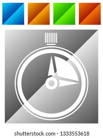 Timer, stopwatch icon. Urgency, turnaround time, schedule concepts